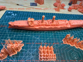 3d Printed Kit 1/350 Uss Cl-23 Albany Protected Cruiser(full Hull/waterline)